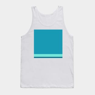 A lovely integration of Water, Tiffany Blue, Water Blue and Marine Blue stripes. Tank Top